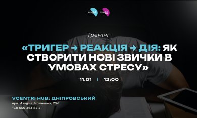 Тренінг «Тригер → Реакція → Дія: Як створити нові звички в умовах стресу»