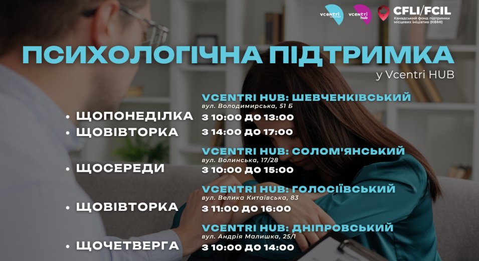 Психологічна підтримка у Vcentri Hub