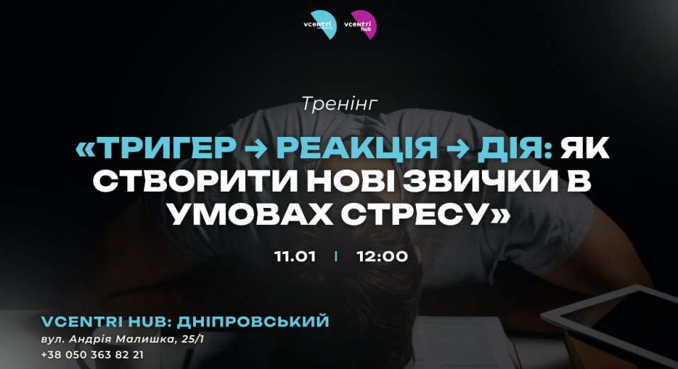 Тренінг «Тригер → Реакція → Дія: Як створити нові звички в умовах стресу»
